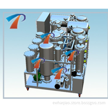 Used engine/motor oil recycling distillation system adopt PLC touching screen,fully automatic, restore viscosity